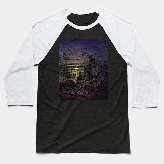 High Resolution Gustave Doré Illustration Rebehold the Stars Tinted Baseball T-Shirt by tiokvadrat